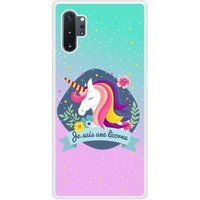 Samsung Bedrukt siliconen hoesje compatibel met Galaxy Note 10 Plus Je suis une licorne