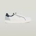 G-Star CADET IV LEA M Sneakers Homme Blanc/Bleu Marine Cuir Taille 41
