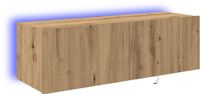 vidaXL TV Wandkast 100 x 35 x 31 cm Artisan Eiken Bewerkt Hout