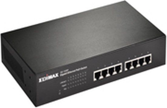 Edimax GS-1008P - Netwerk Switch - Gigabit - 8 Poorten - PoE - Zwart