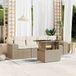 Maison Exclusive - Ensemble de meubles de jardin 5 pièces avec canapé et coussins, beige, en polyrotin