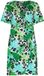 Pastunette - Jurk - Jungle - EcoVero Viscose - Korte mouw - Groen/Wit - Maat 48