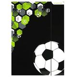 sarcia.eu STARPAK Voetbal GELAMINICEERDE A4 Elastomap schoolmap met elastiek VOOR SPELERS, GAMER
