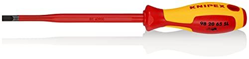 KNIPEX Schroevendraaier (Slim) voor sleufschroeven 1000V-geïsoleerd (262 mm) 98 20 65 SL