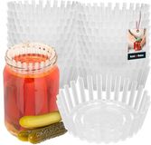 KOTARBAU® 20 Stuks Fermentatie gewichten, Fermentatie Schijf Set, Kunststof, 100 mm, Transparant