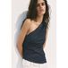 Mango denim top - donkerblauw