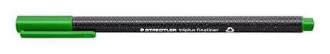 Staedtler Triplus Fineliner 334 SB10 Tips Desktop Doos Standaard verpakking Pack of 10 Sap Groen