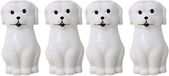 Concorde Waterverdamper radiator - 4x - hond - wit - kunststeen - kinderkamer - 17 cm - luchtbevochtiger
