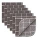 DII Raamruit, Katoen Polyestermesh Polyester, Grijs/Wit, 12x12