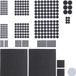 480x tapis de protection de sol - noir - feutre anti-rayures - feutre adhésif - auto-adhésif