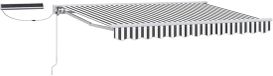 vidaXL Parasol électrique solaire 3,5 x 2 m anthracite