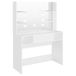 VidaXL Kaptafel met LED-verlichting, 100x40x135 cm, MDF, wit