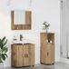 Prolenta Maison Exclusive Ensemble de meubles de salle de bain - 3 pièces, chêne artisanal
