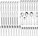 Set de couverts pour 12 personnes, 68 pièces, acier inoxydable, argent
