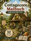 Cottagecore Malbuch: Fortgeschrittene Motive