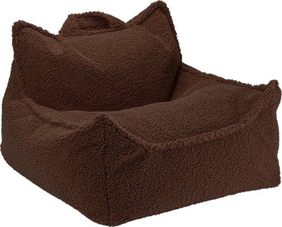 Wigiwama Teddy Beanbag Chair / Zitzak - 80x70x50cm - Warm Hazel