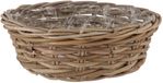 DK Design Plantenmand/aardappelmand tafelmodel - Ivy - met binnenzak - rotan - B40 x H13 cm - binnen/buiten