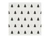 Scandi Essentials Serviette de table Linen trees 33x33 cm lot de 20 noir-blanc