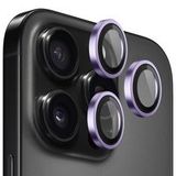 Blueo Film de protection pour caméra arrière Metal Frame pour Apple iPhone 14 Pro Max / 14 Pro, Verre trempé, Violet