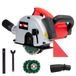 Grafner Wandgroef met laser, krachtige 1700 W met 4000 omw/min, met 2 diamantdoorslijpschijven Ø 150 mm, stofafzuiging, groefbreedte 14-29 mm, groefdiepte