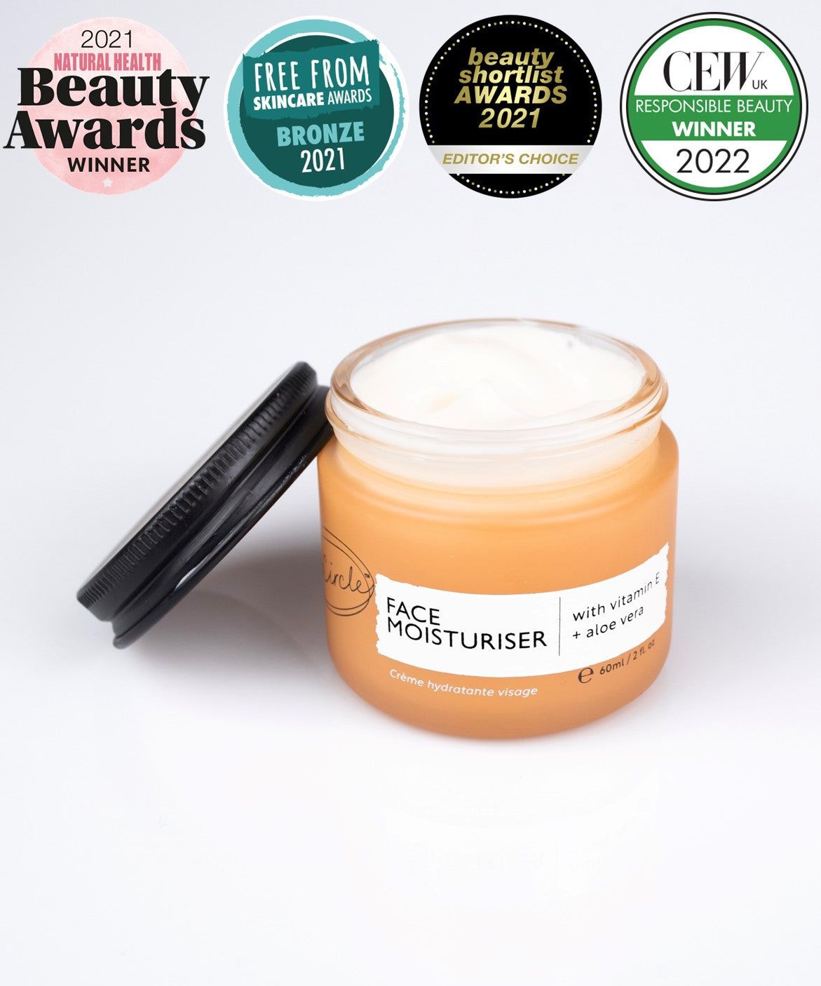 UpCircle Face Moisturiser With Argan Powder 60ml - Unisex