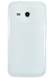 Phonix Gel Protection Plus hoes met displaybeschermfolie voor Samsung G3568 Galaxy Core Mini transparant/wit