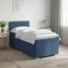 Maison Exclusive - Lit boxspring avec matelas et tête de lit Bleu 100 x 200 cm Tissu