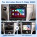Mercedes-Benz Autoradio pour Classe C W203/CLK W209 - écran tactile de 23 cm - CarPlay et Android Auto - Android 15 - 4 Go RAM + 128 Go de stockage - GPS