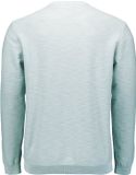 No Excess Timeless Basics Stonewashed Trui Ronde Hals Lange Mouw Regular Fit Katoen Effen Heren XXL Dusty Blue