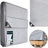 KOTARBAU® Afdekzeil - Polyethyleen - 6 x 12 m - Zilver - 160 g/m² - Waterdicht