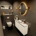 Mondiaz Fowy Toiletmeubel 100 cm Kleur Talc. Waskom Positie Midden Kleur Talc | Talc. Met 1 Kraangat