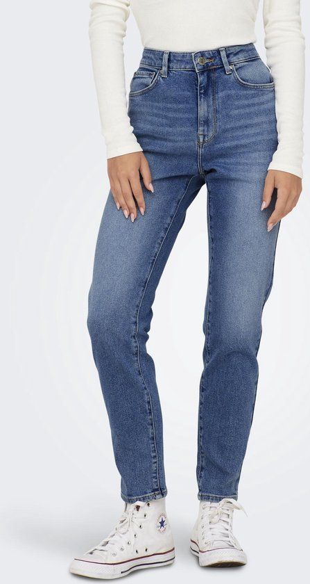 ONLY ONLEMILY STRETCH HW ST AK DNM CRO571NOOS Dames Jeans - W27 X L34 - Medium Blue Denim