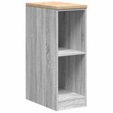 vidaXL Garagekast - 30x51x85 cm - Massief Grenenhout - Grijs Sonoma