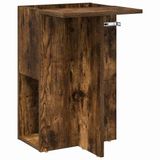 vidaXL Bijzettafel gerookt eiken 35 x 40 x 55 cm bewerkt hout