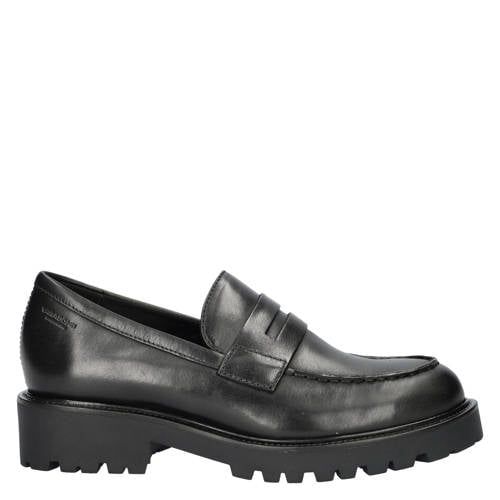 Vagabond Kenova chunky leren loafers zwart