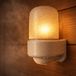 ADAKAT Lampe murale de sauna en porcelaine, dôme en verre, E27 IP54