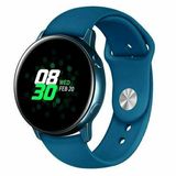 By Qubix - Rubberen sportband - Cyaan - geschikt voor Huawei Watch 5 - 46mm