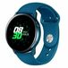 By Qubix - Rubberen sportband - Cyaan - geschikt voor Huawei Watch 5 - 46mm