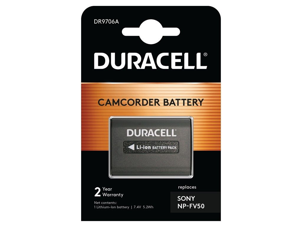 Duracell DR9706A Camera/Camcorder Battery - 700 mAh - Lithium-Ion (Li-Ion)