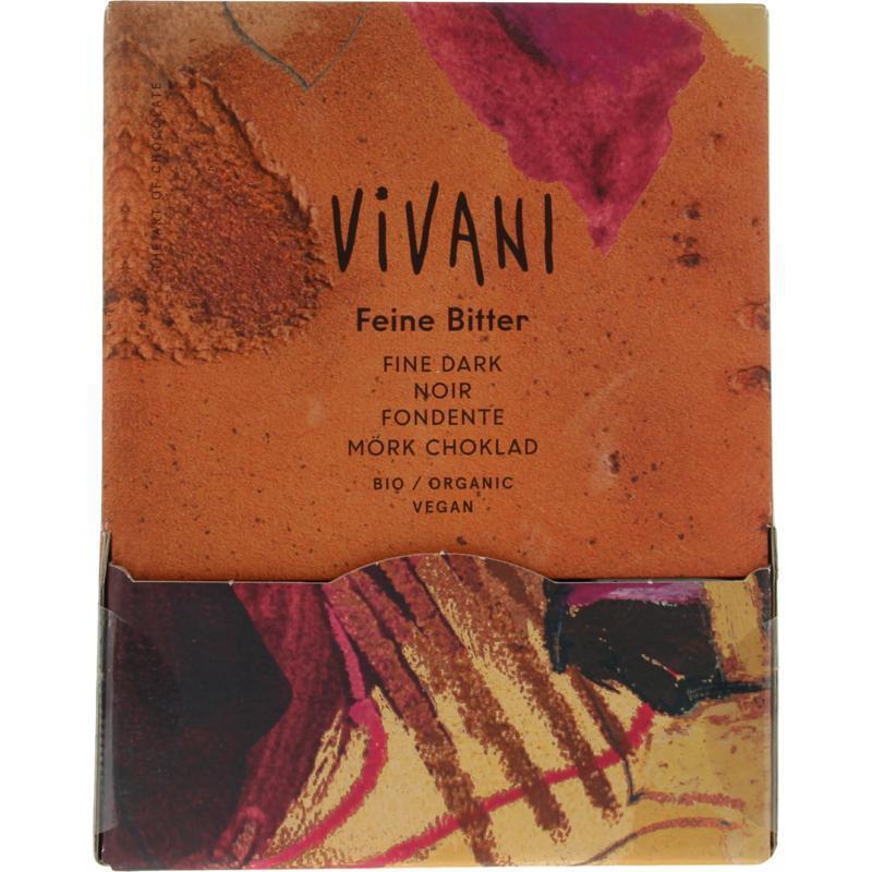 Vivani Chocolade naps puur 5 gram bio 200 x 5 Gram