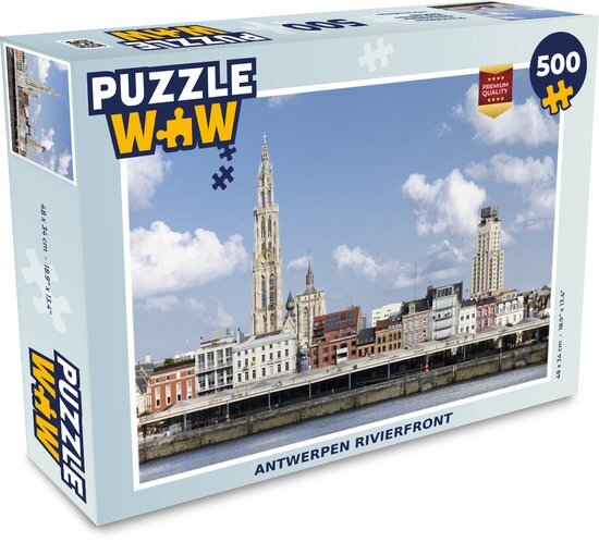 MuchoWow Puzzel Architectuur - Water - Antwerpen - Legpuzzel - Puzzel 500 stukjes