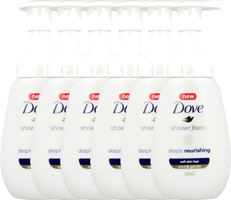 Dove Deeply Nourishing - 200 ml - Shower Foam - 6 stuks - Voordeelverpakking