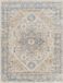 Surya River vloerkleed wasbaar oosters vintage licht bruin blauw