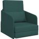 Canapé convertible vert foncé 65 x 80 x 83 cm tissu