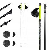 KADVA Raylan Nordic Walking Stokken - Lichtgewicht Carbon/Glasvezel 115 cm Grijs