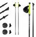 KADVA Raylan Nordic Walking Stokken - Lichtgewicht Carbon/Glasvezel 115 cm Grijs