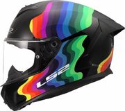 LS2 Helm Rapid III Flow FF820 zwart / multi maat XL