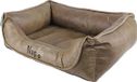 Gebr de boon Napzzz Hondenmand Leatherlook Divan Duo Donkerbruin 80 x 60 cm