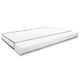 Sleezzz Comfortabele schuimmatras 140 x 200 cm, hoogte 16 cm, hardheid H2/H3, 7 rustzones, omkeerbaar, dubbele wasbare overtrek