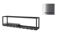 WESCO Rack System Smart Neusilber gepoedercoat, roestvrij staal, 1200 x 450 x 250 mm